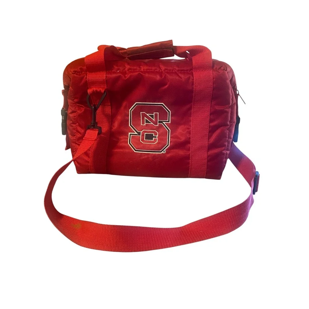 NC State Wolfpack Soft Sided Insulated Cooler Bag Red Logo Tailgate Lunch Box